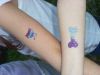 Temporary glitter tattoo